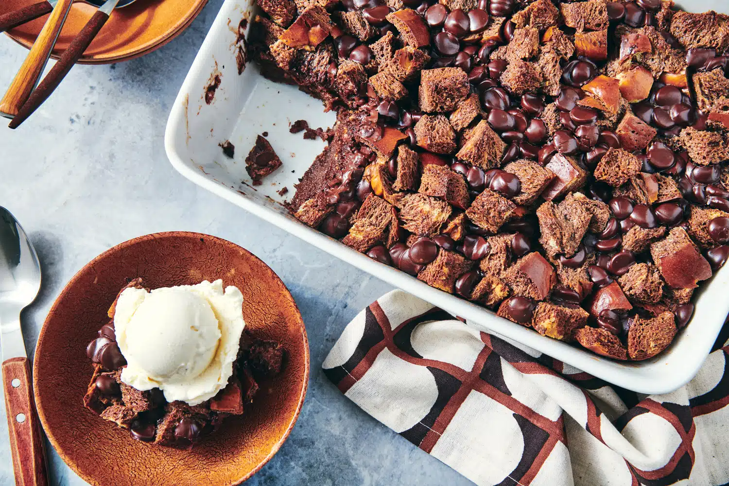 Chocolate Bread Pudding