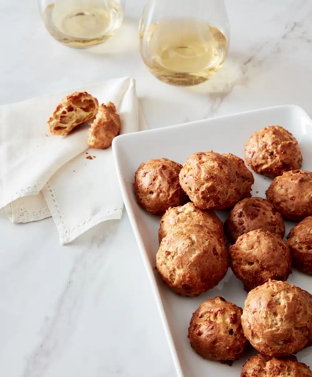 Walnut-Mustard Gougères