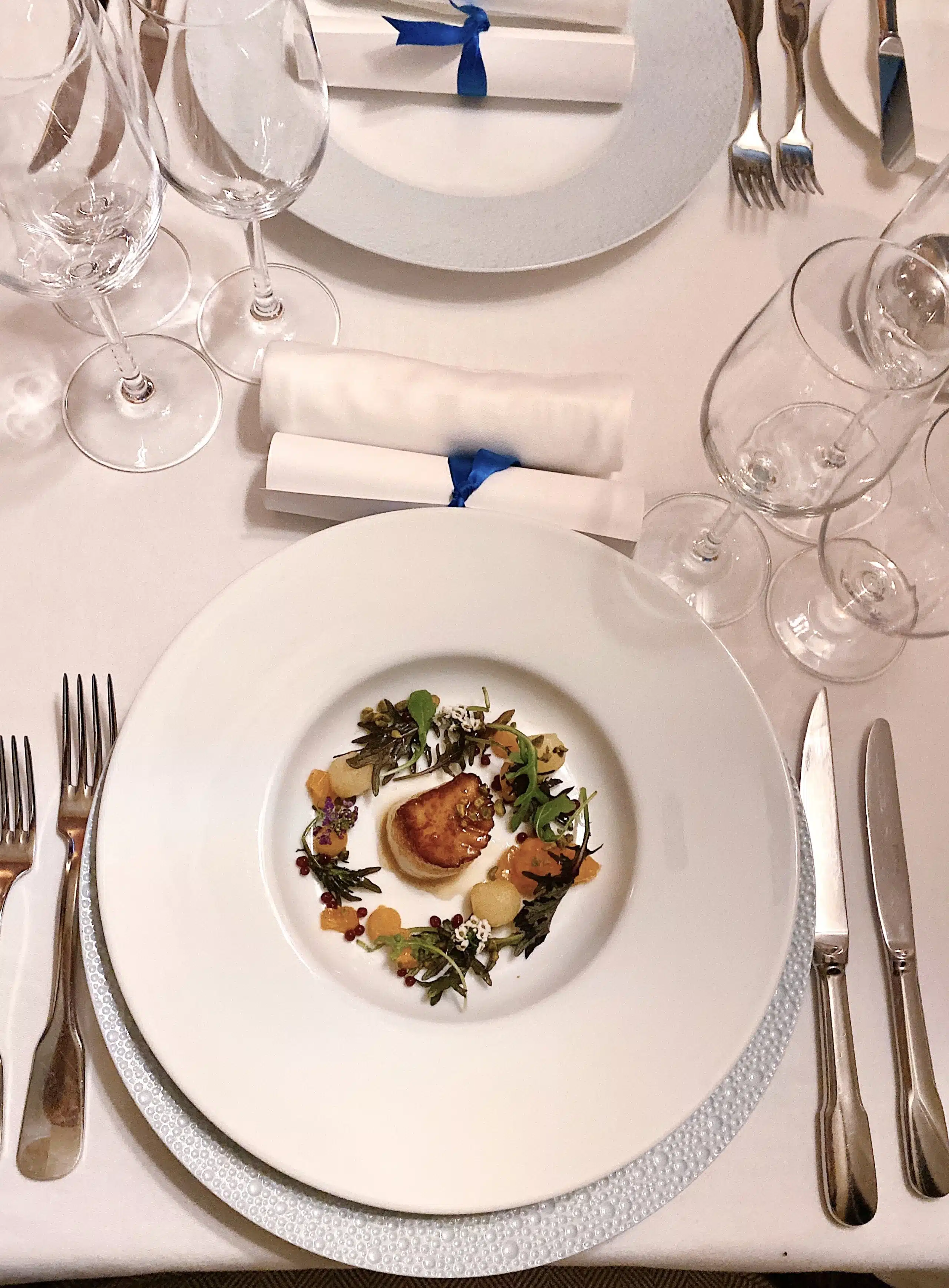 Maple-Glazed Scallops with Autumn Salad